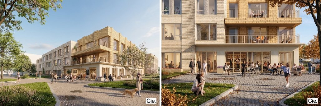 artist impressions van het gebouw