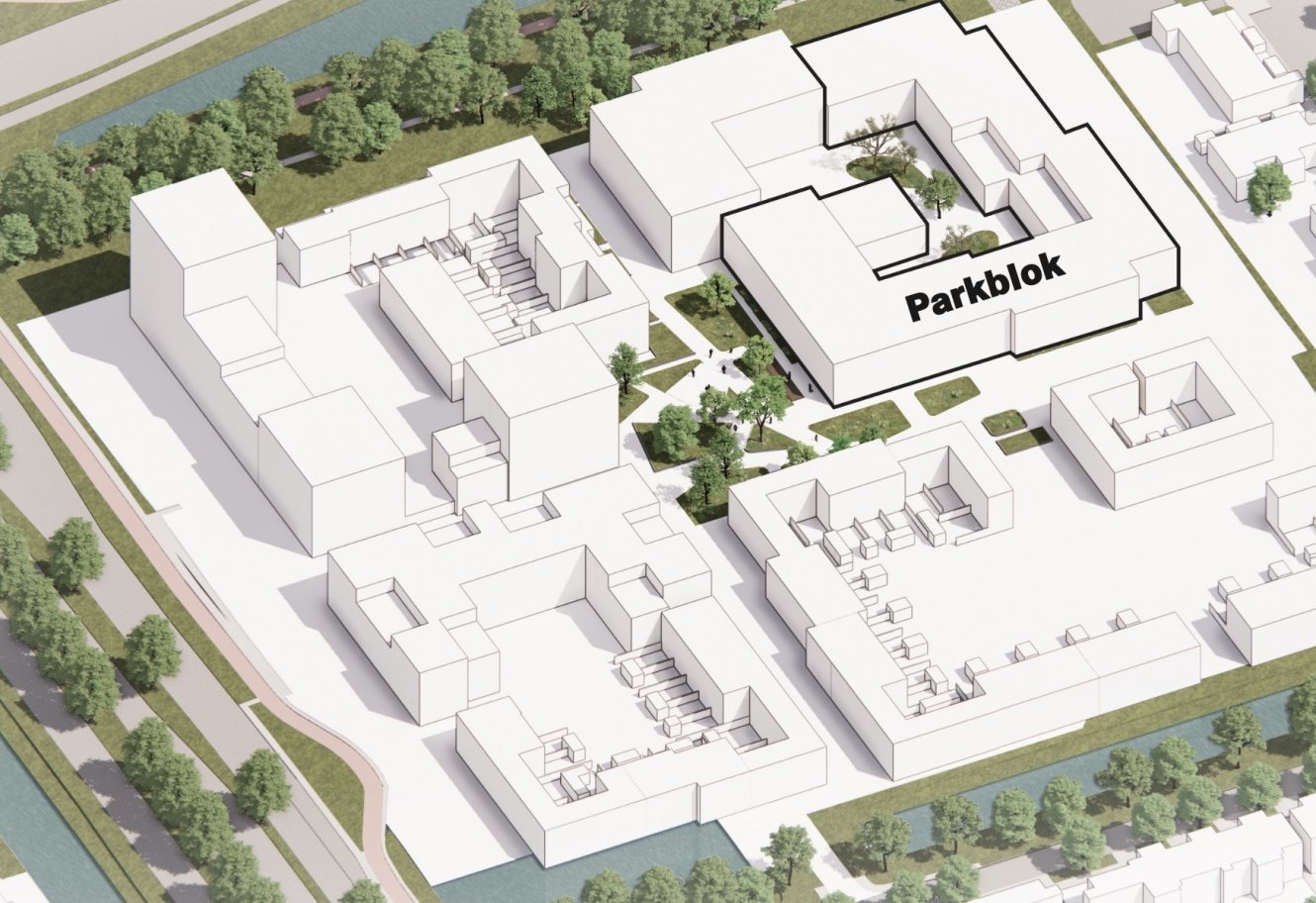 Parkblok in vogelvlucht